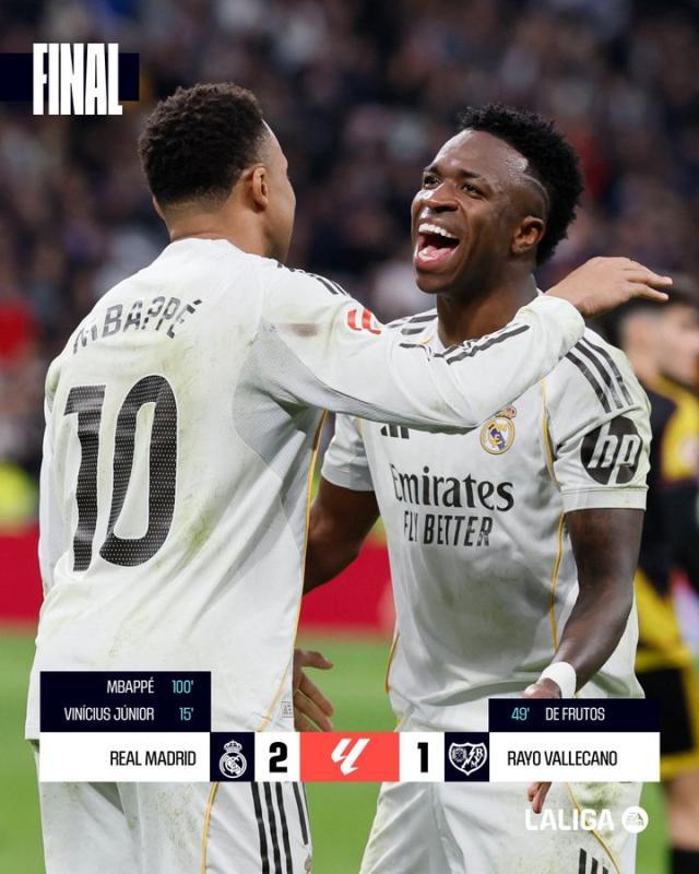 九游娱乐-【西甲】熊皇破门姆皇点射 皇马2比1绝杀巴列卡诺！